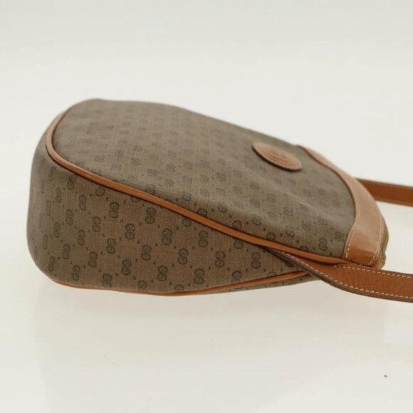 GUCCI Micro GG Canvas Shoulder Bag Beige Gold - Picture 4 of 16